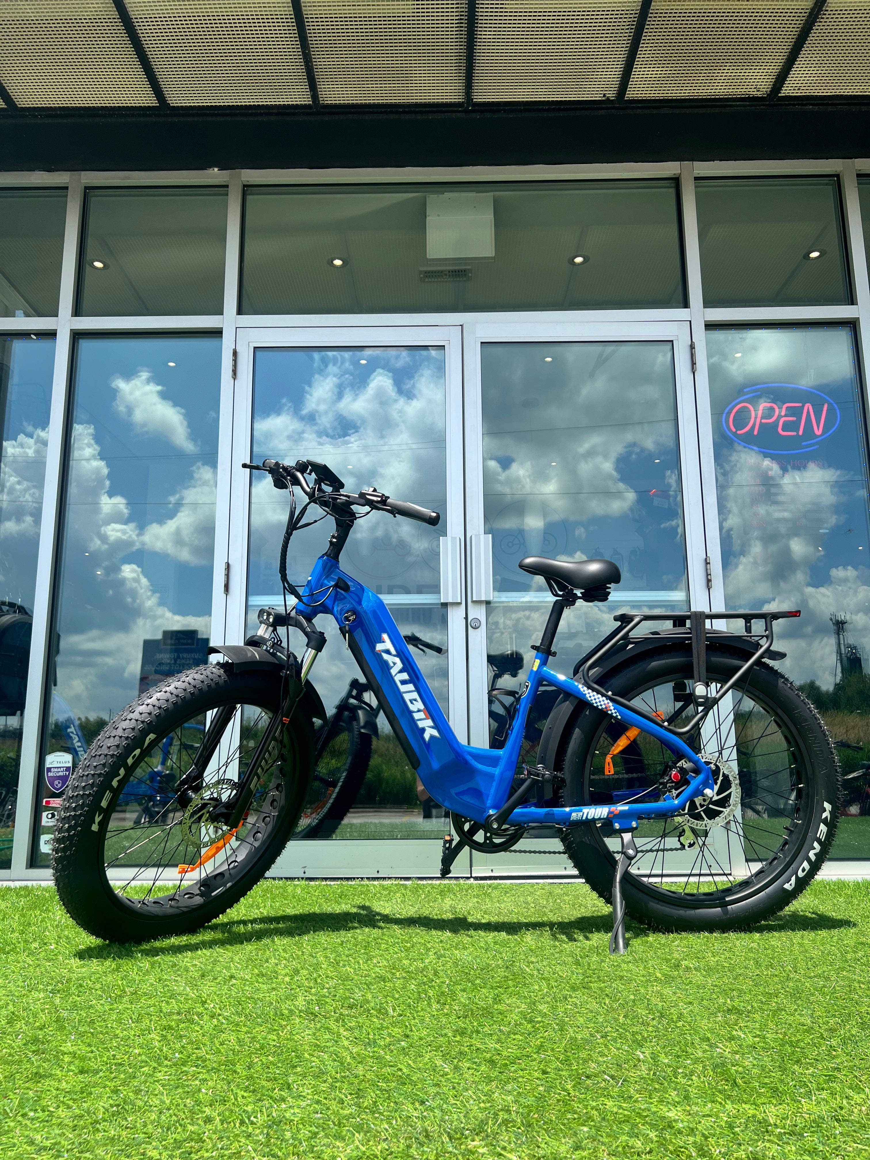 2024 Taubik Tour Ebike UL 2849 Approved Electric Bicycle Step Thru Fat Tire Taupe