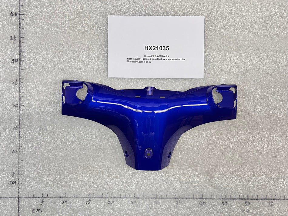 Emmo Hornet X 2.0 - Coloured Panel Below Speedometer (Black/Blue/Red)