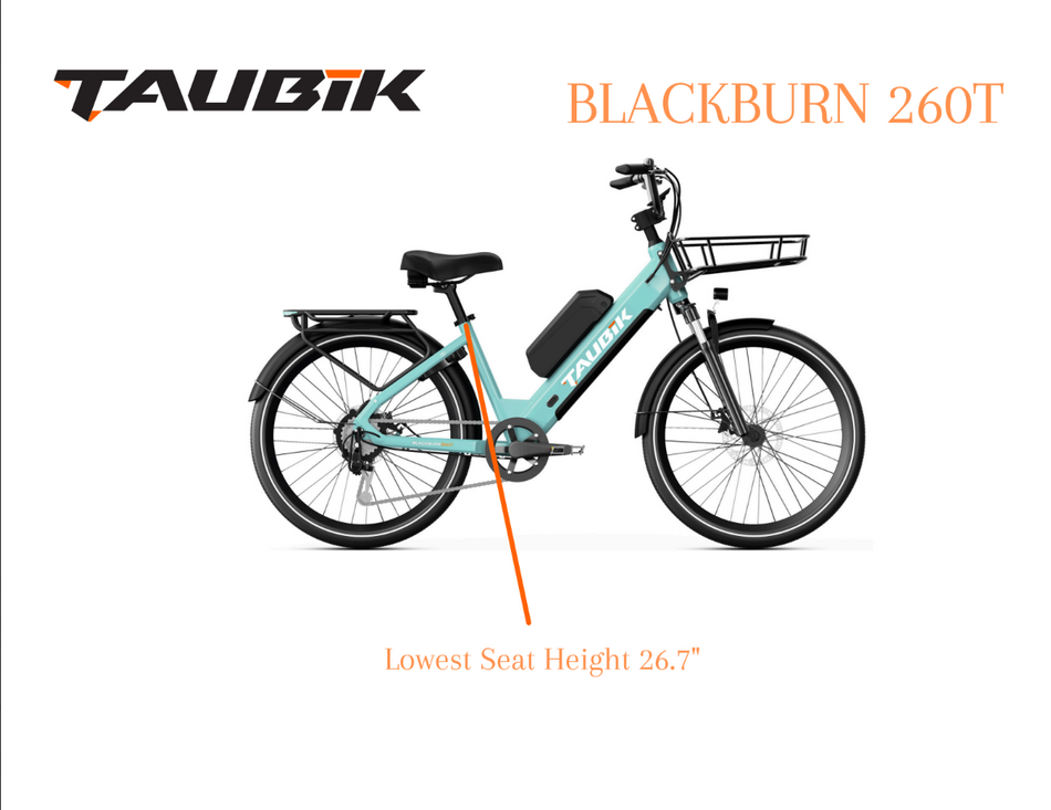 2026 Taubik Blackburn 260T Ebike Electric Bicycle Step Thru