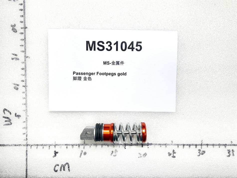 Emmo Monster - Passenger Footpegs Gold