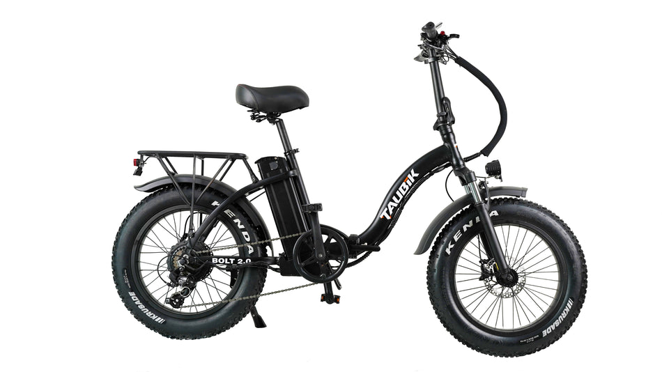 Taubik Bolt 2.0 Ebike Electric Bicycle Foldable Step Thru Style 20" Fat Tires